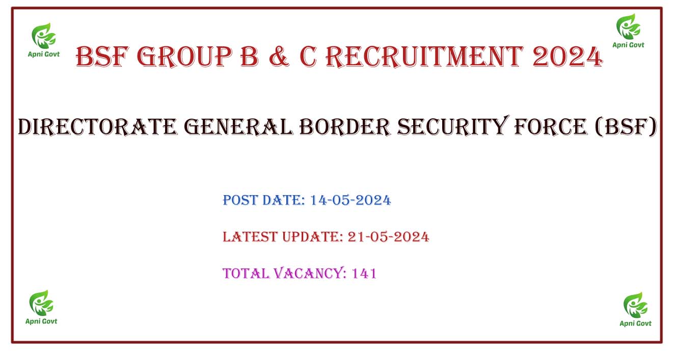 BSF Group B & C Recruitment 2024