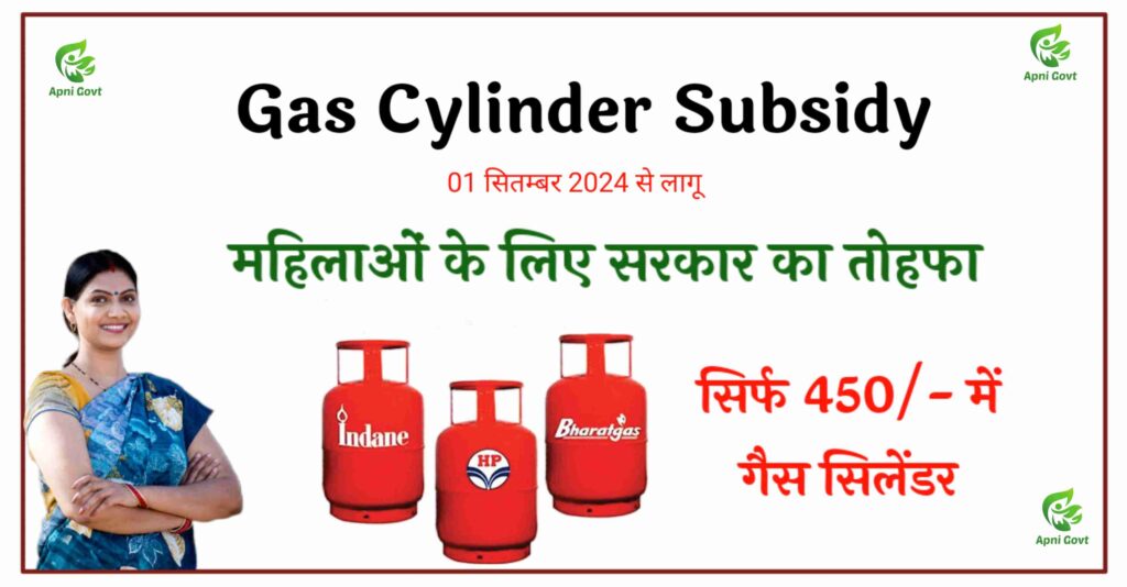 Rasoi Gas Cylinder Subsidy Yojana