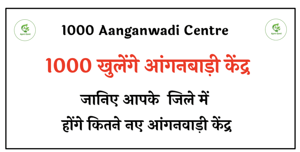 1000 Aanganbadi Kendra Khulenge