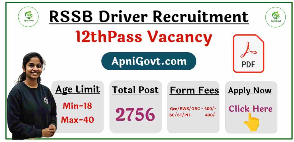 RSMSSB Driver Recruitment 2025