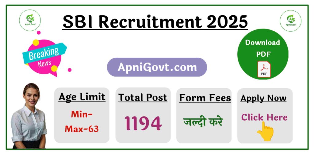 sbi recruitment 2025 post 1194