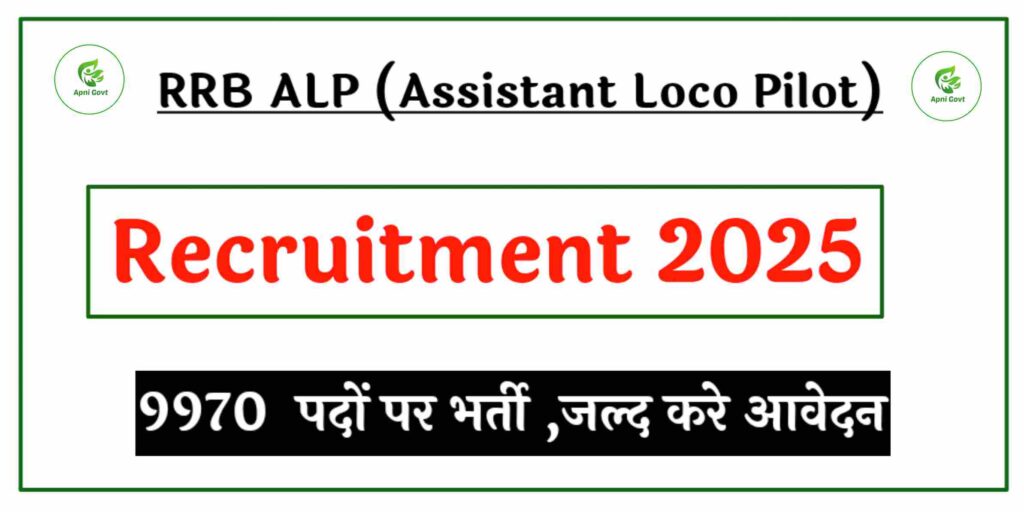 RRB ALP Recruitment 2025 apply now