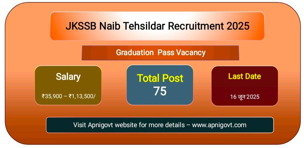 JKSSB Naib Tehsildar Recruitment 2025