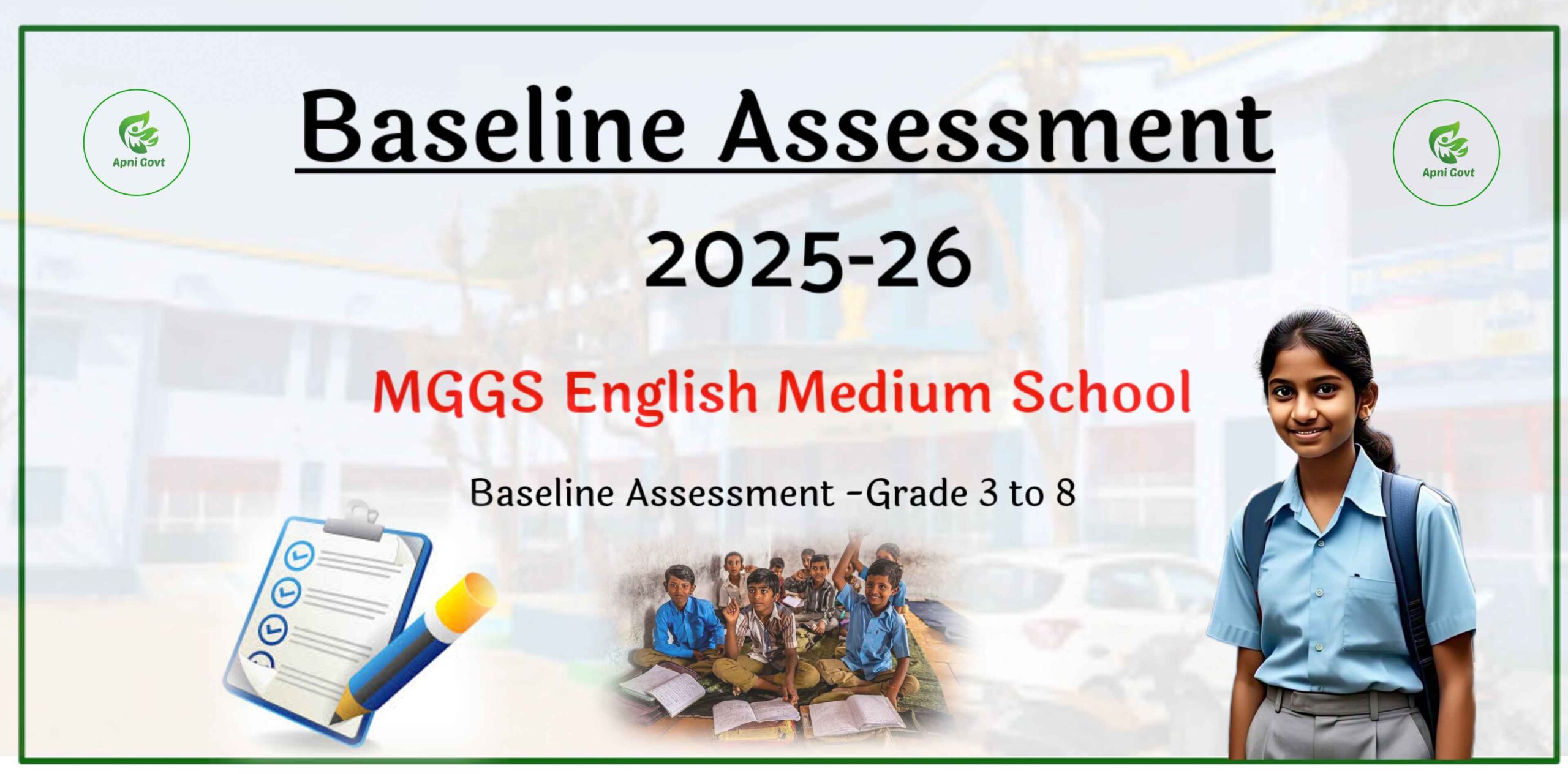 Mggs Baseline Assessment Class 3 to 8 Download