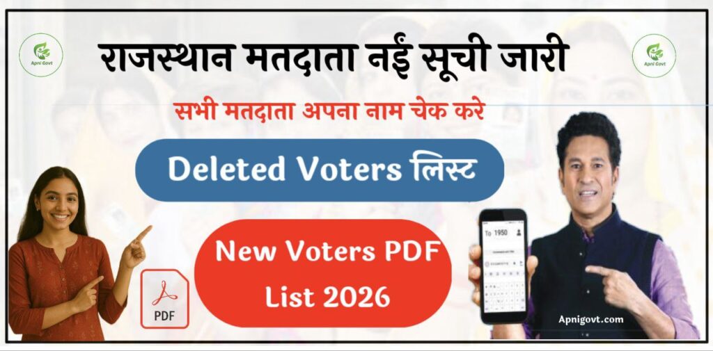 Rajasthan Voter List 2026 42 Lakh Deleted Voters New & Deleted List Download