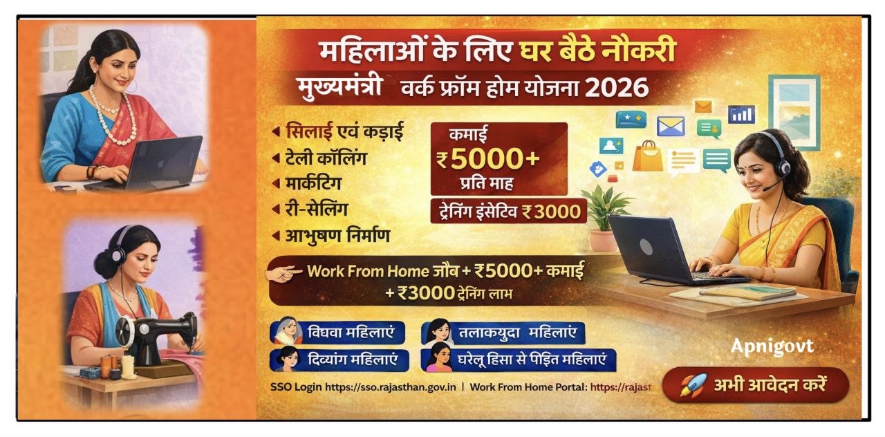 मुख्यमंत्री वर्क फ्रॉम होम योजना 2026